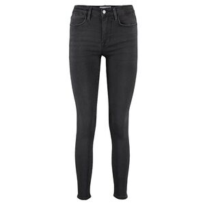 FRAME Denim Le Skinny de Jeanne Stretch Jeans in Vian (Washed Black)